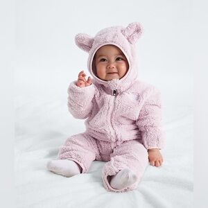 EUC The North Face Campshire Infant 3-6 Months Fleece Bunting Suit Retails $80